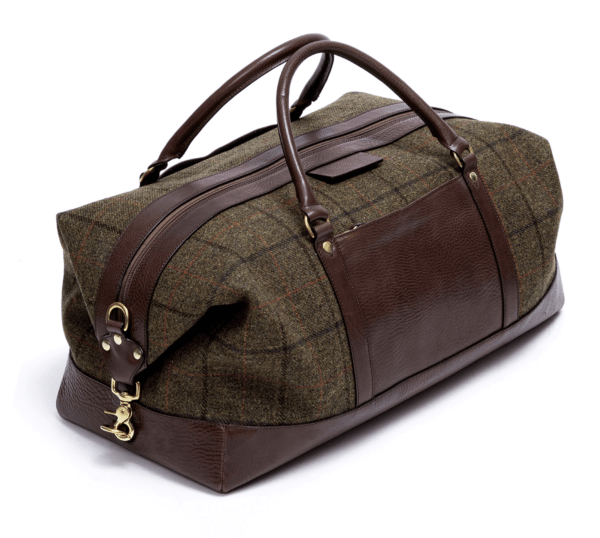 Tweed Duffle Bag (olive)